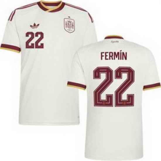 Youth 22 Spain Fermin Lopez World Cup 2026 Away Replica Jersey   2
